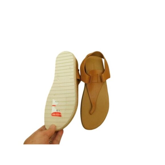 Vince Size 6 Brown Leather Slingback Sandals NEW - Picture 3 of 3